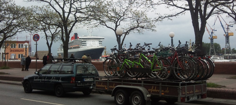 Fahrradverleih mit Lieferung und Stadtführungen in Hamburg